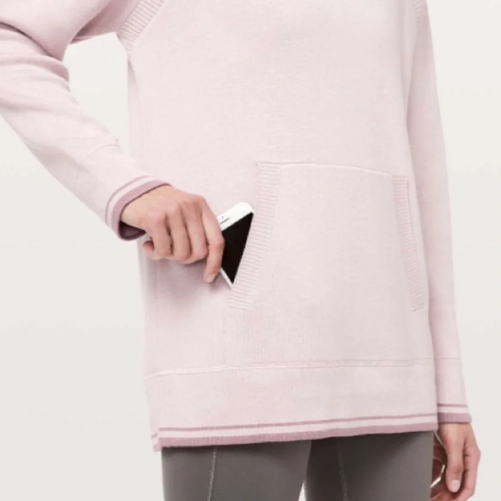 lululemon athletica Light Pink Hooded Sweater - Picture 4 of 8